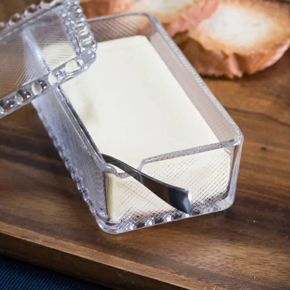 Aderia Classic Elegant Glass Butter Container Dish 1/2 Pound - Image 6