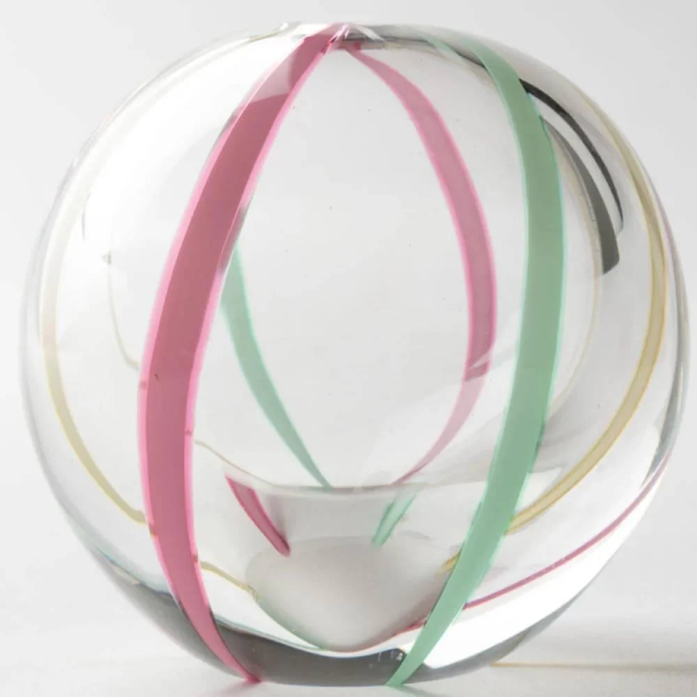 Aderia Colorful Glass Temari Ball Small Flower Vase 65mm - Image 3