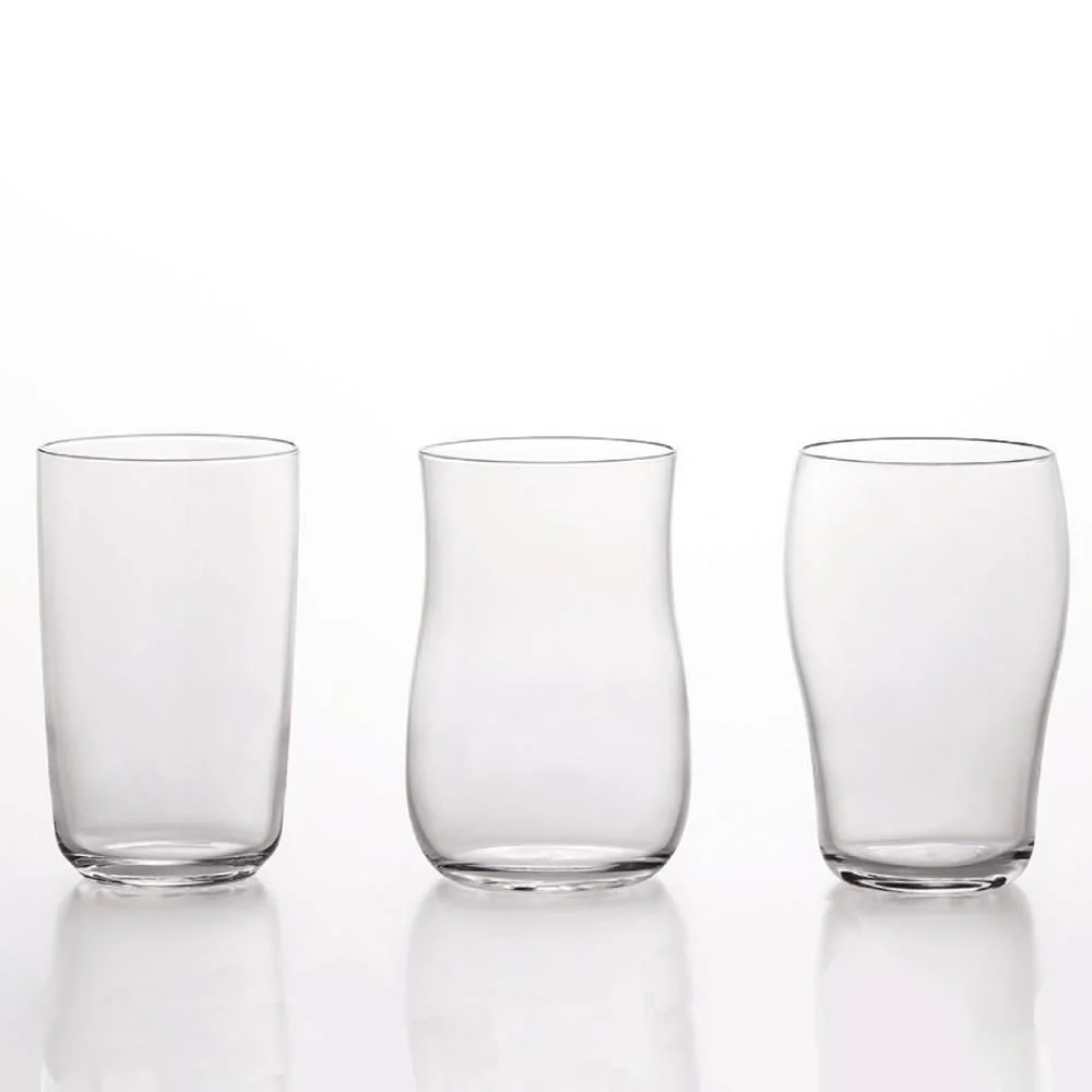 Aderia Craft Beer Glass Set Premium Short Glass Collection 3 Pieces