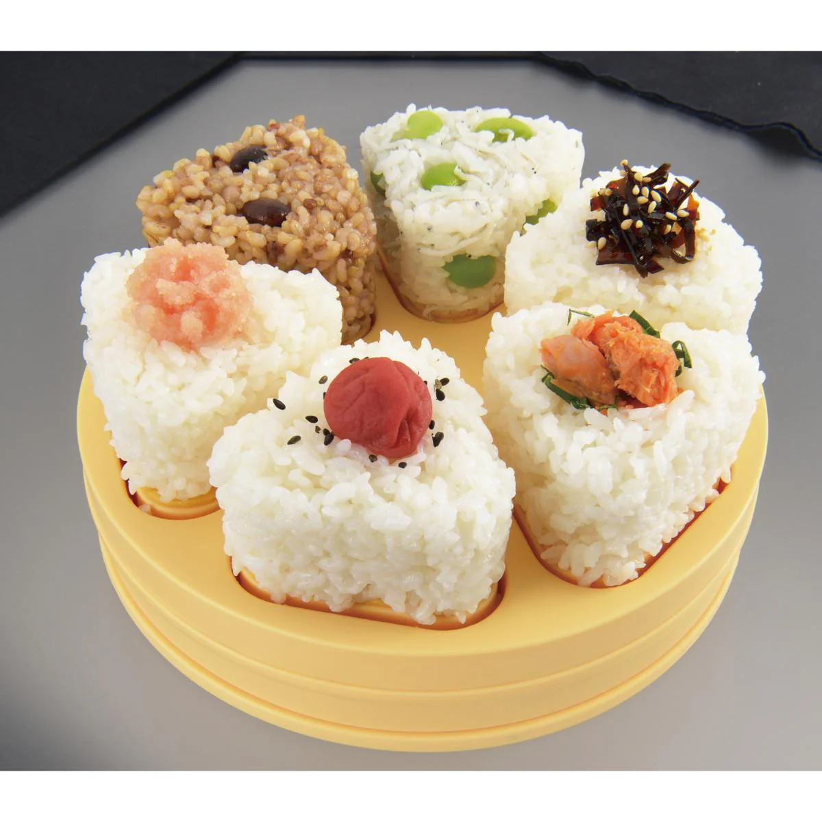 Akebono Quick & Fun Onigiri Maker 6-Space Pop-Up Onigiri Mold - Image 3