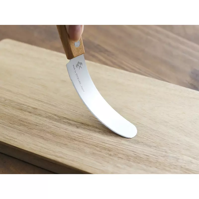 Arnest Spreading Knife Wooden Handle Flexible Blade Butter Knife 85mm - Image 3
