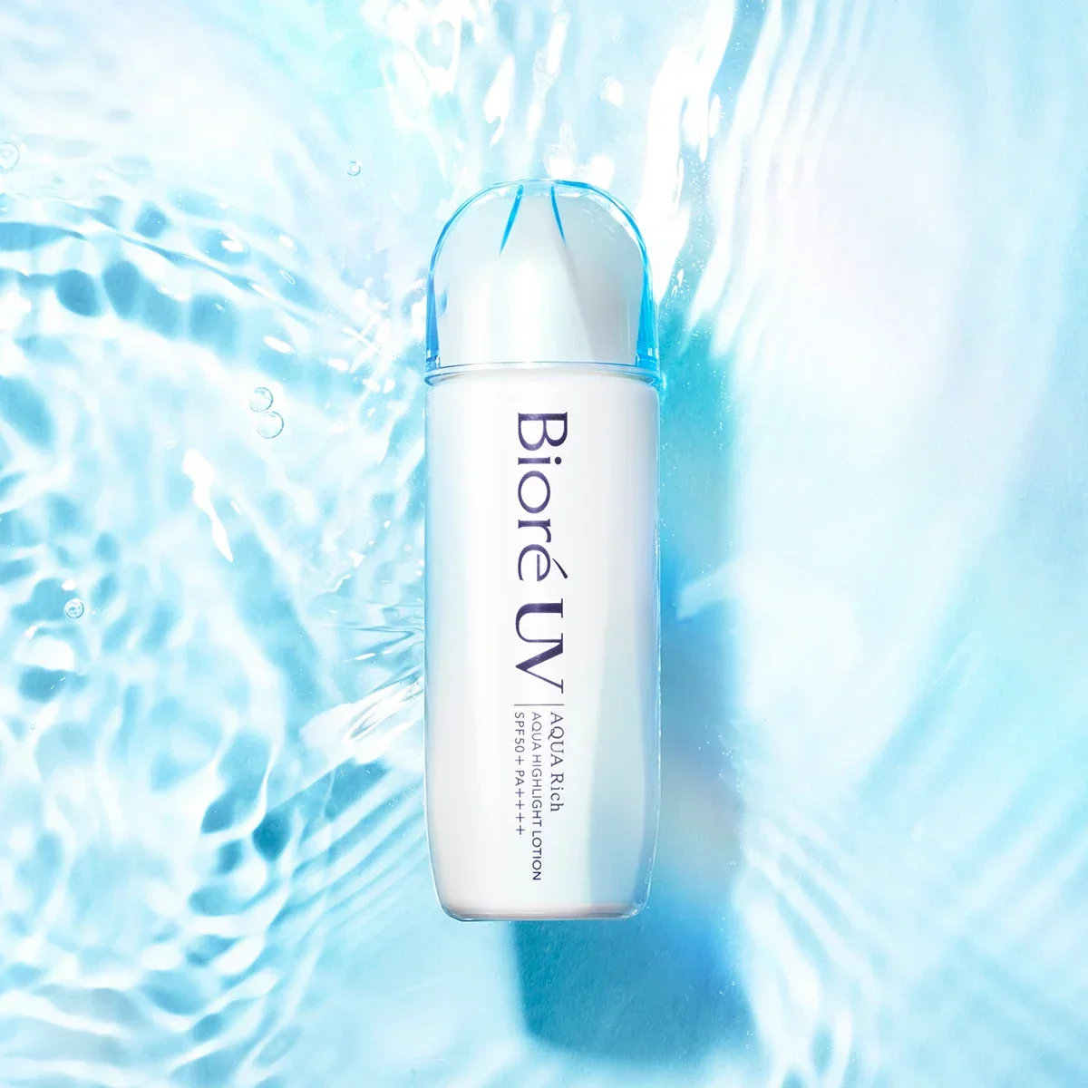 Bioré UV Aqua Rich Aqua Highlight Lotion Milky Sunscreen SPF50+ 70ml - Image 2