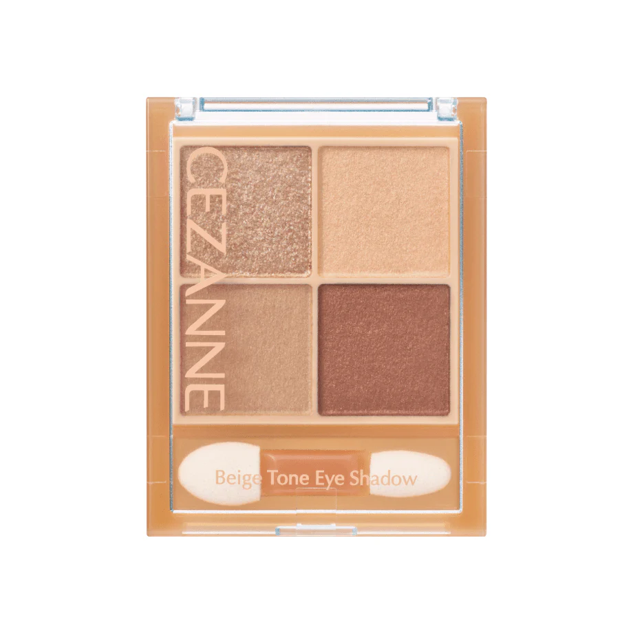 Cezanne Beige Tone Eyeshadow Four Color Eye Shadow Palette 4.3g - Image 8
