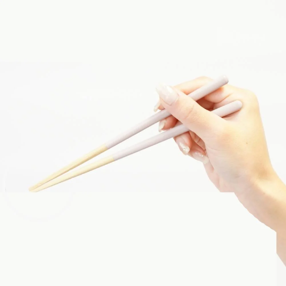 Children's Chopsticks Non-Slip Dishwasher Safe Beige Chopsticks 18cm - Image 3