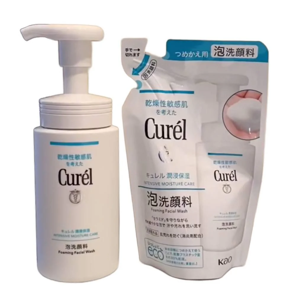 Curél Foaming Face Wash Refill for Sensitive Skin 130ml - Image 4