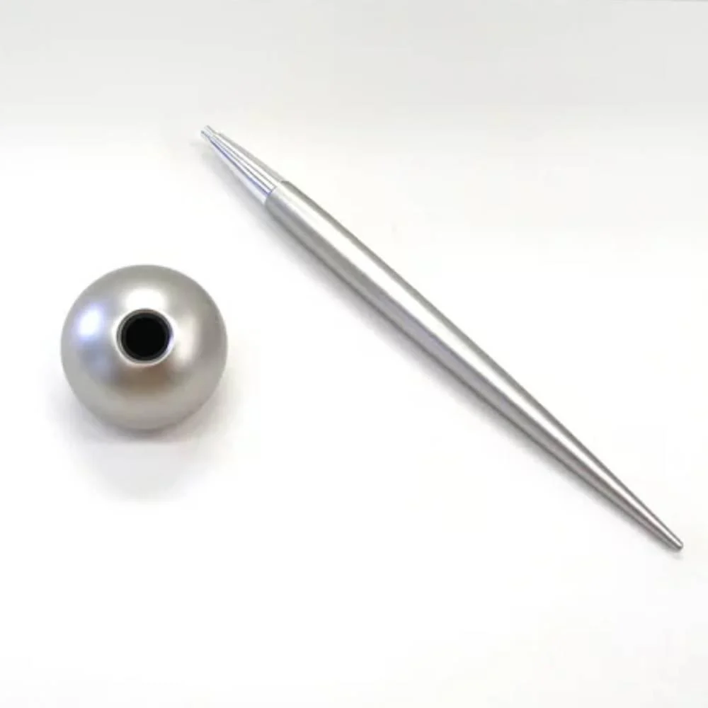 Delight Labo Sand Silver Ballpoint Pen & Stand Set ZE226S - Image 2