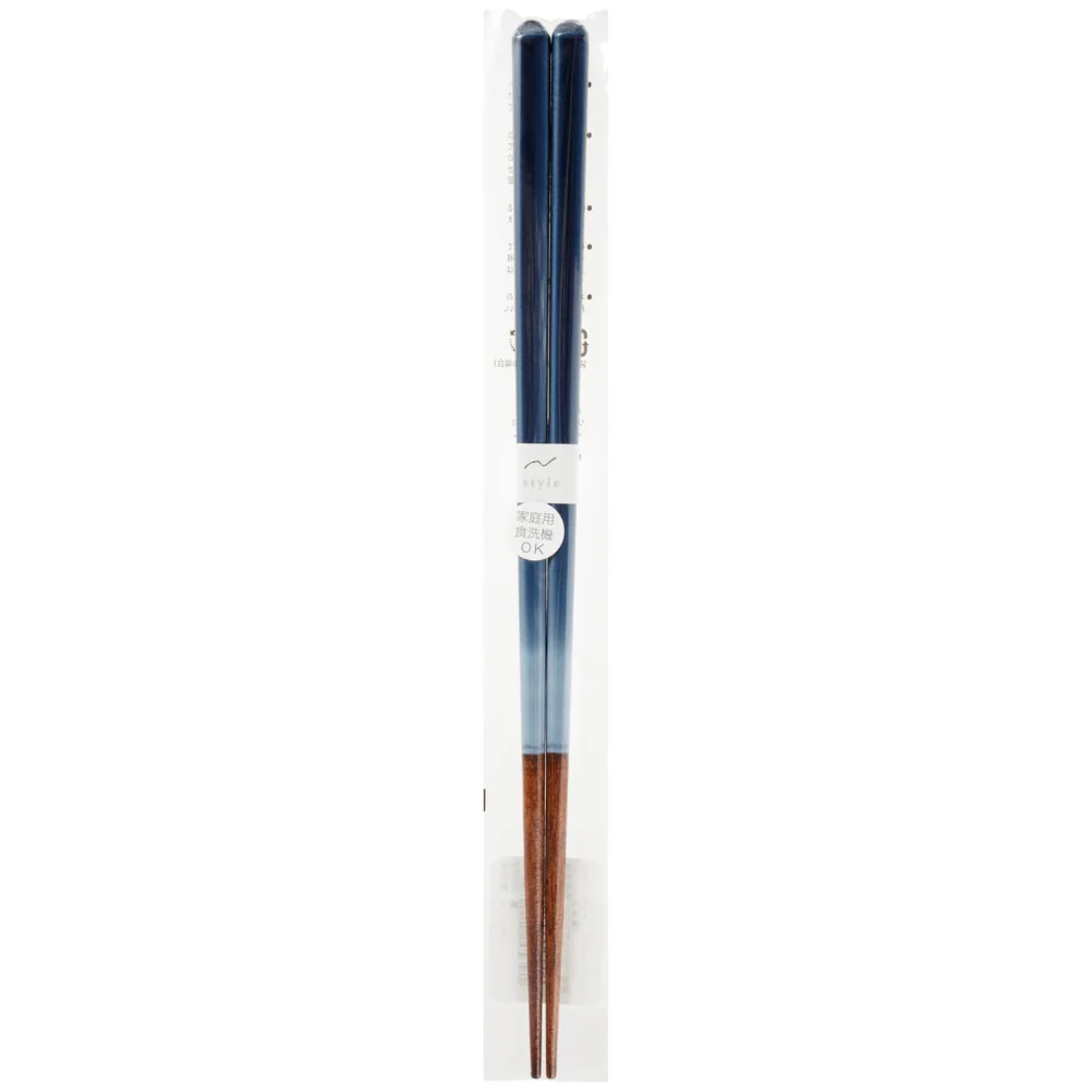 Aoba Dishwasher Safe Wooden Chopsticks Ocean Blue 23cm - Image 3