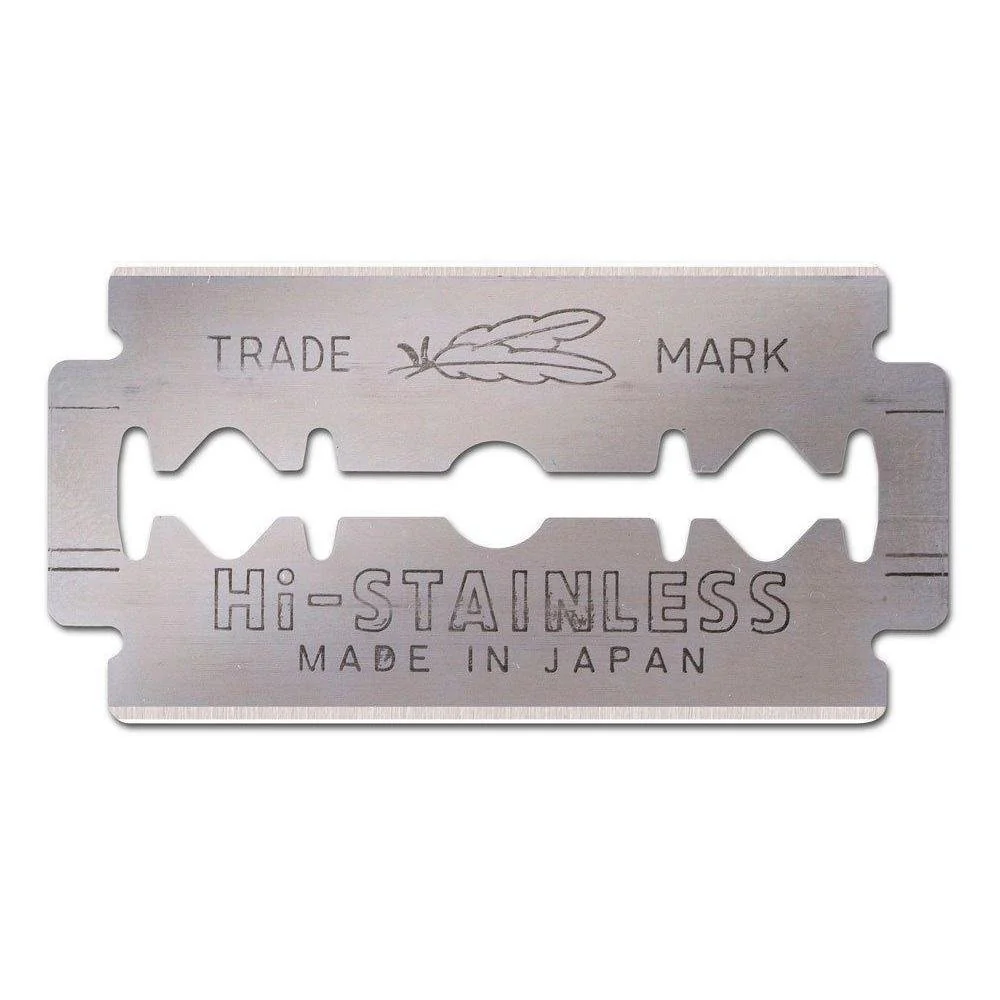 Feather Hi-Stainless Double Edge Razor Blade Refills 20 Blades - Image 3