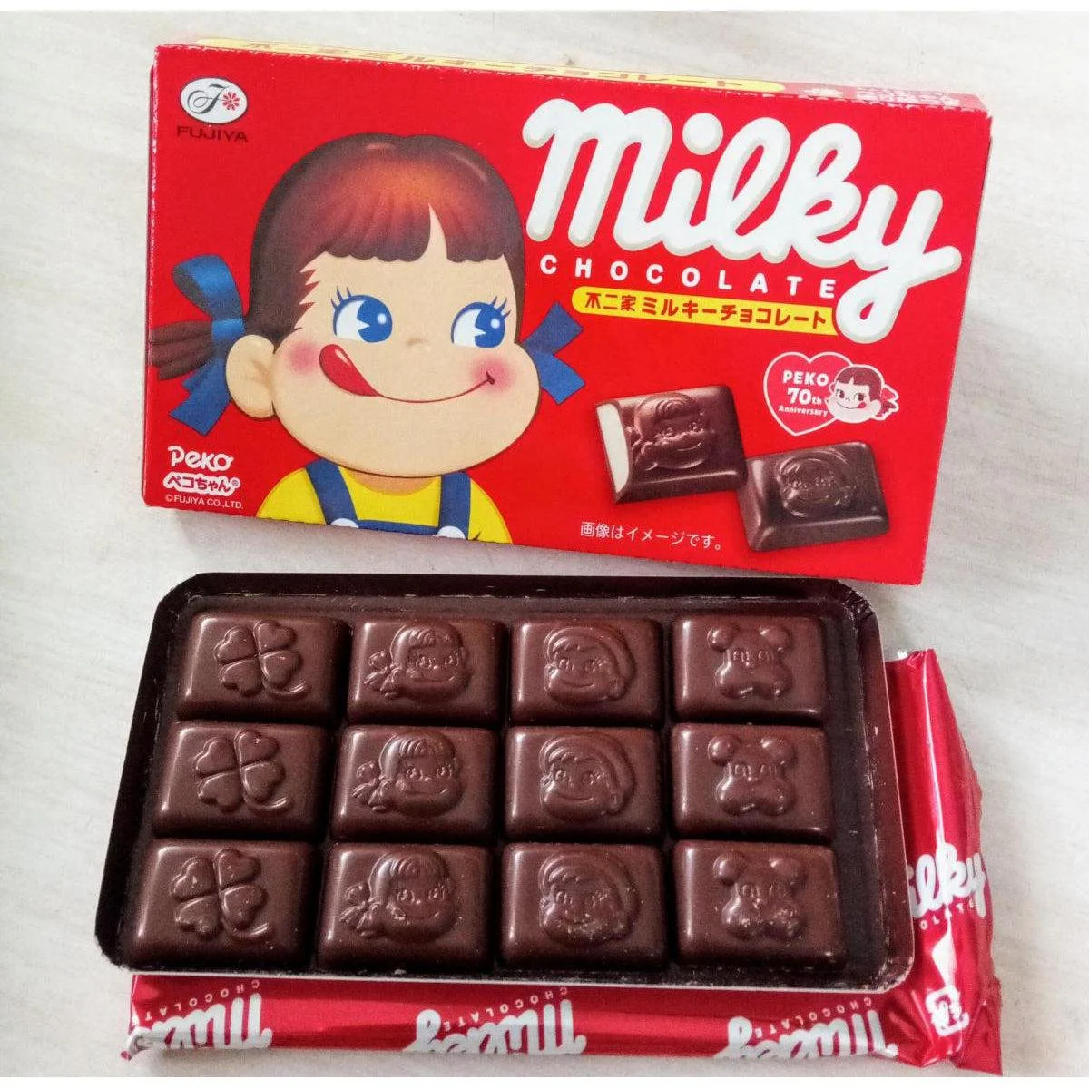 Fujiya Milky Chocolate-Coated Milk Candy Creamy Sweet Snack (Pack of 5) - Image 3