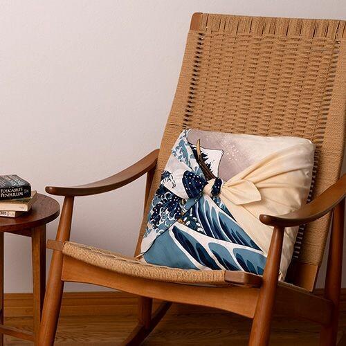 Furoshiki Great Wave off Kanagawa Cotton Wrapping Cloth 104×104cm - Image 4