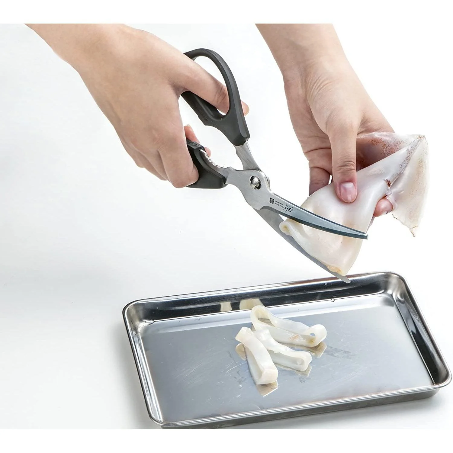 Green Bell Detachable Stainless Steel Kitchen Shears Black - Image 5
