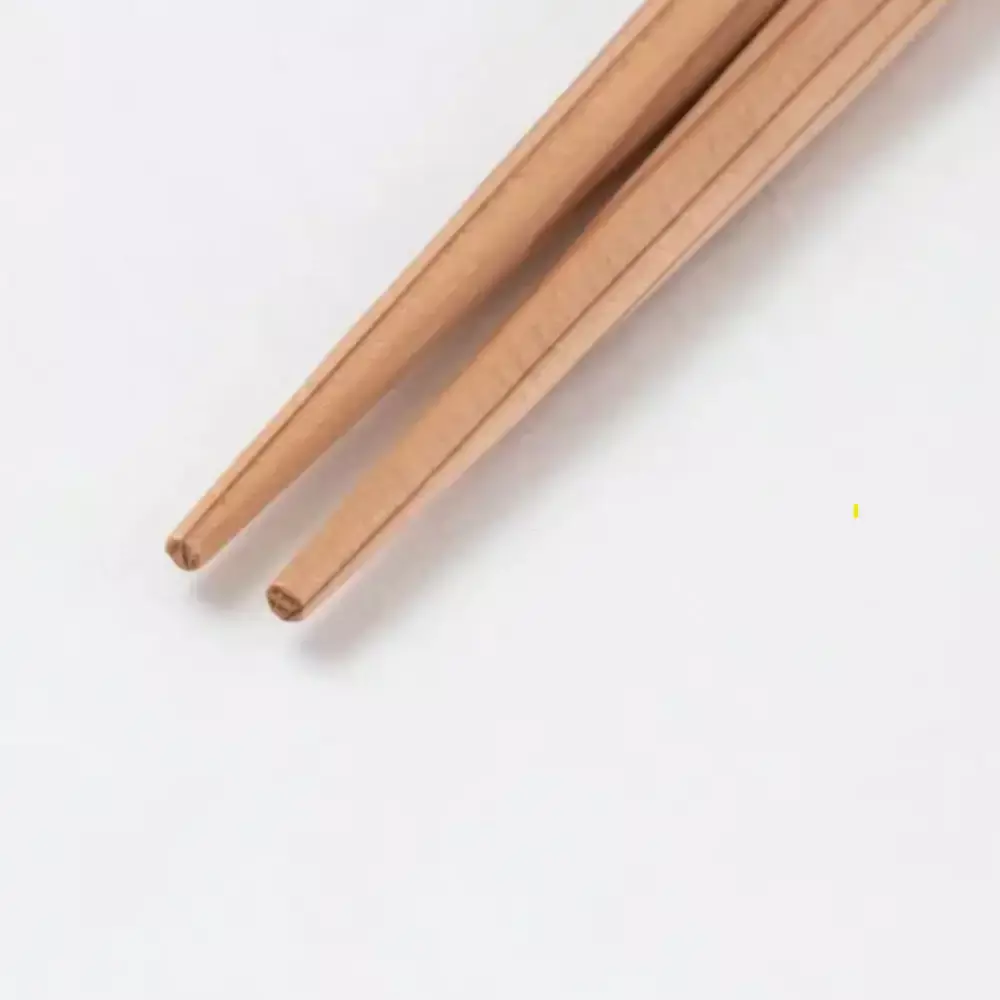 Handcrafted Pentagonal Chopsticks Unbleached Natural Red Cedar 22.5cm - Image 4