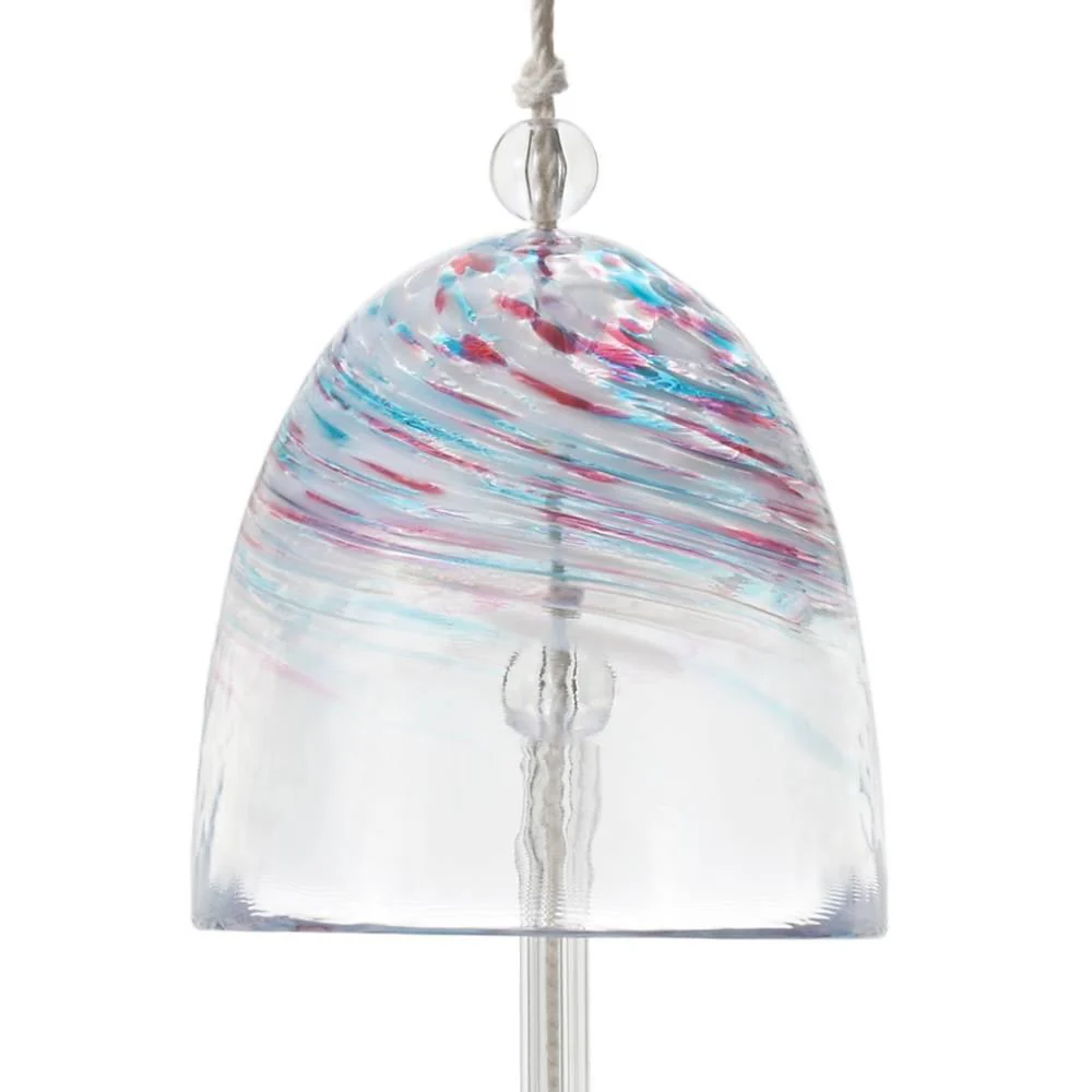 Handmade Tsugaru Vidro Glass Furin Wind Chime Colorful Spring Design - Image 4
