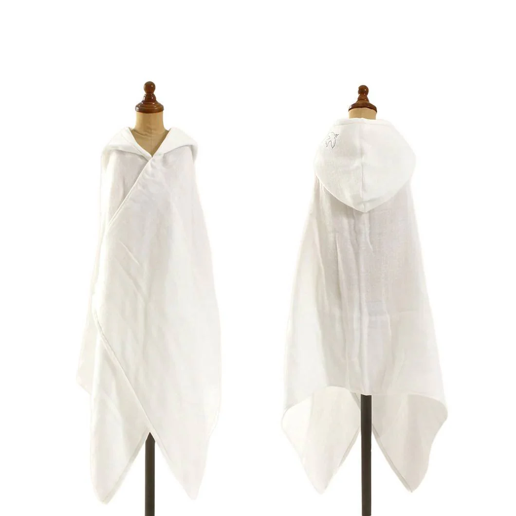 Hartwell Imabari Hooded Baby Bath Towel 100% Cotton Muslin 120cm - Image 4