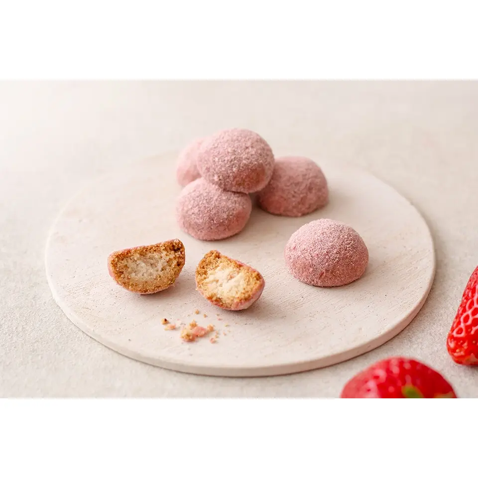 Tatatado Vegan Gluten-Free Strawberry Cookie Balls (Pack of 3) - Image 3