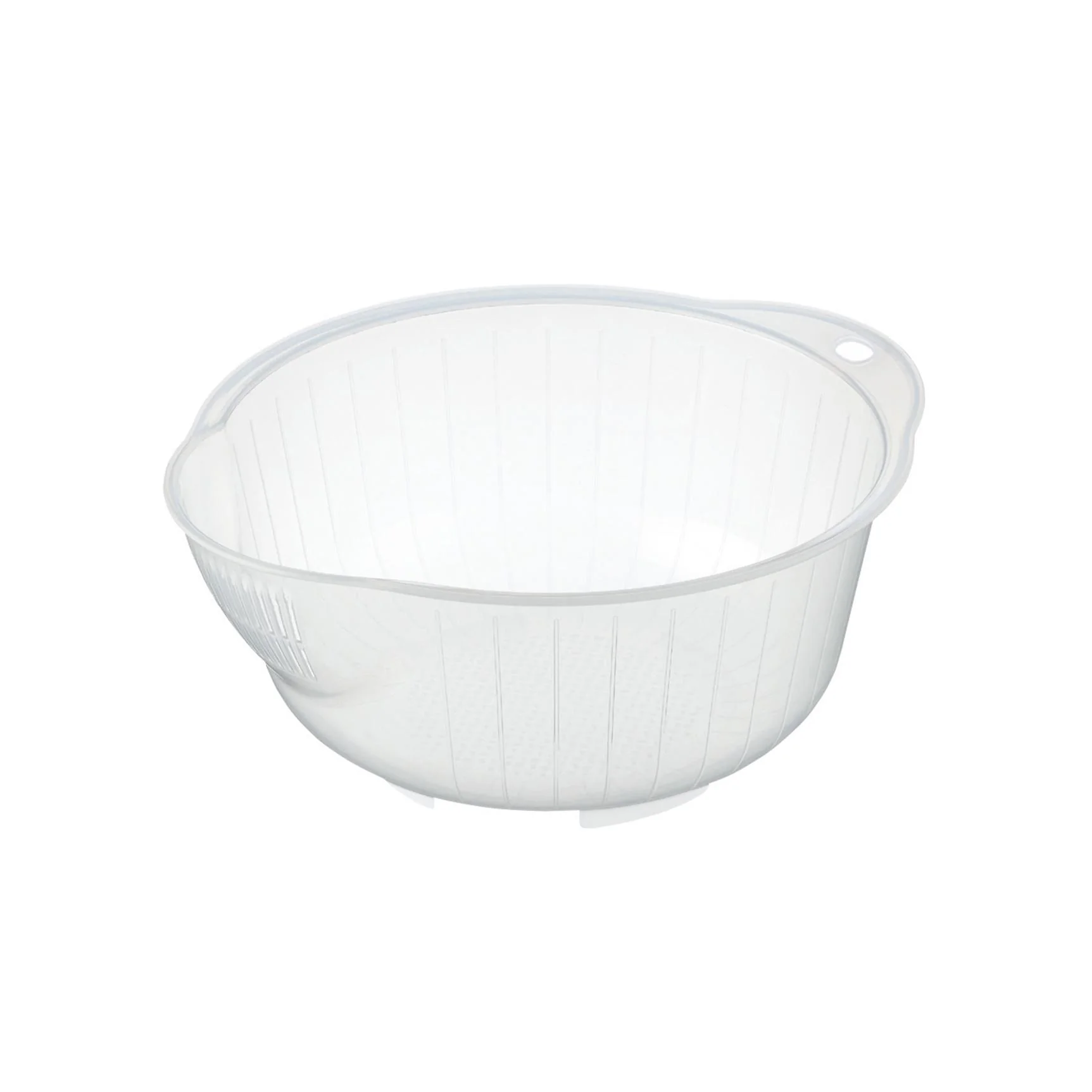 Inomata Japanese Rice Washing Bowl (Side and Bottom Drainage Holes) 23cm - Image 3