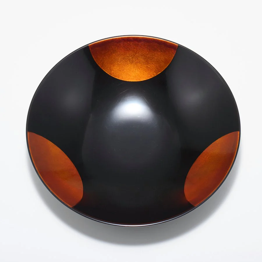 Isuke Sandalwood Lacquer Bowl Sun & Moon Large Size - Image 2