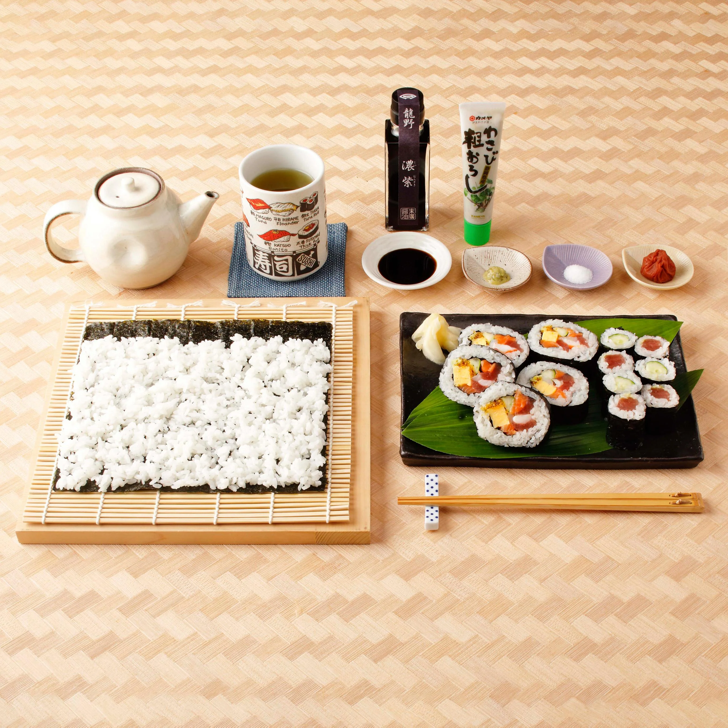 J Taste Authentic Sushi Making Kit & Sushi Ingredients 10 Pieces - Image 2
