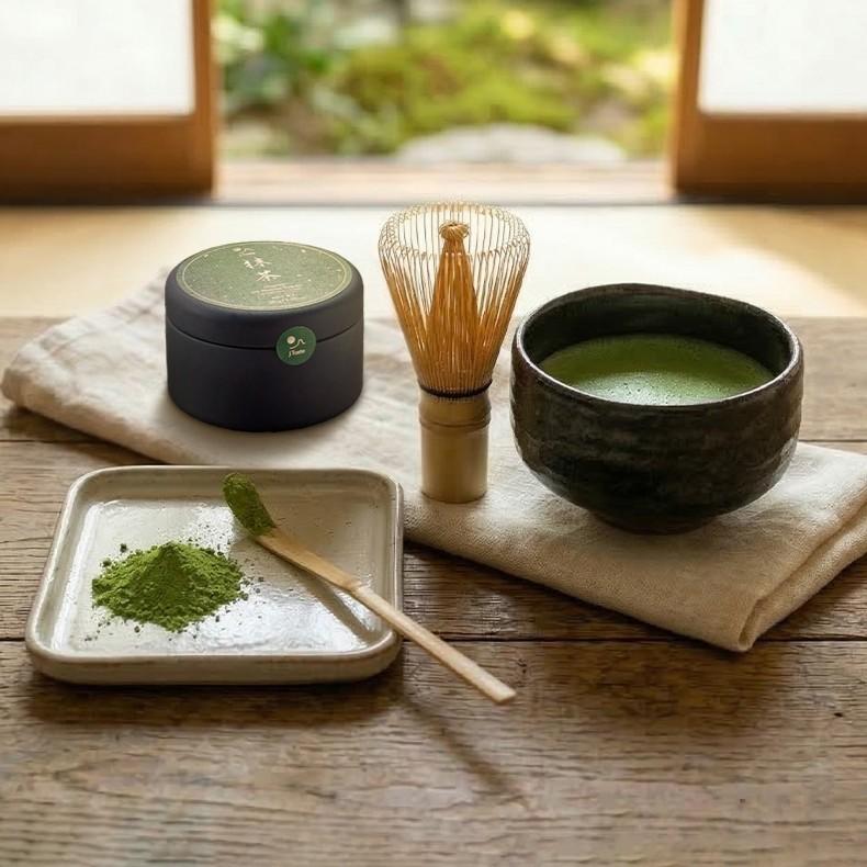 J Taste Ceremonial Grade Organic Uji Matcha Powder 30g - Image 2