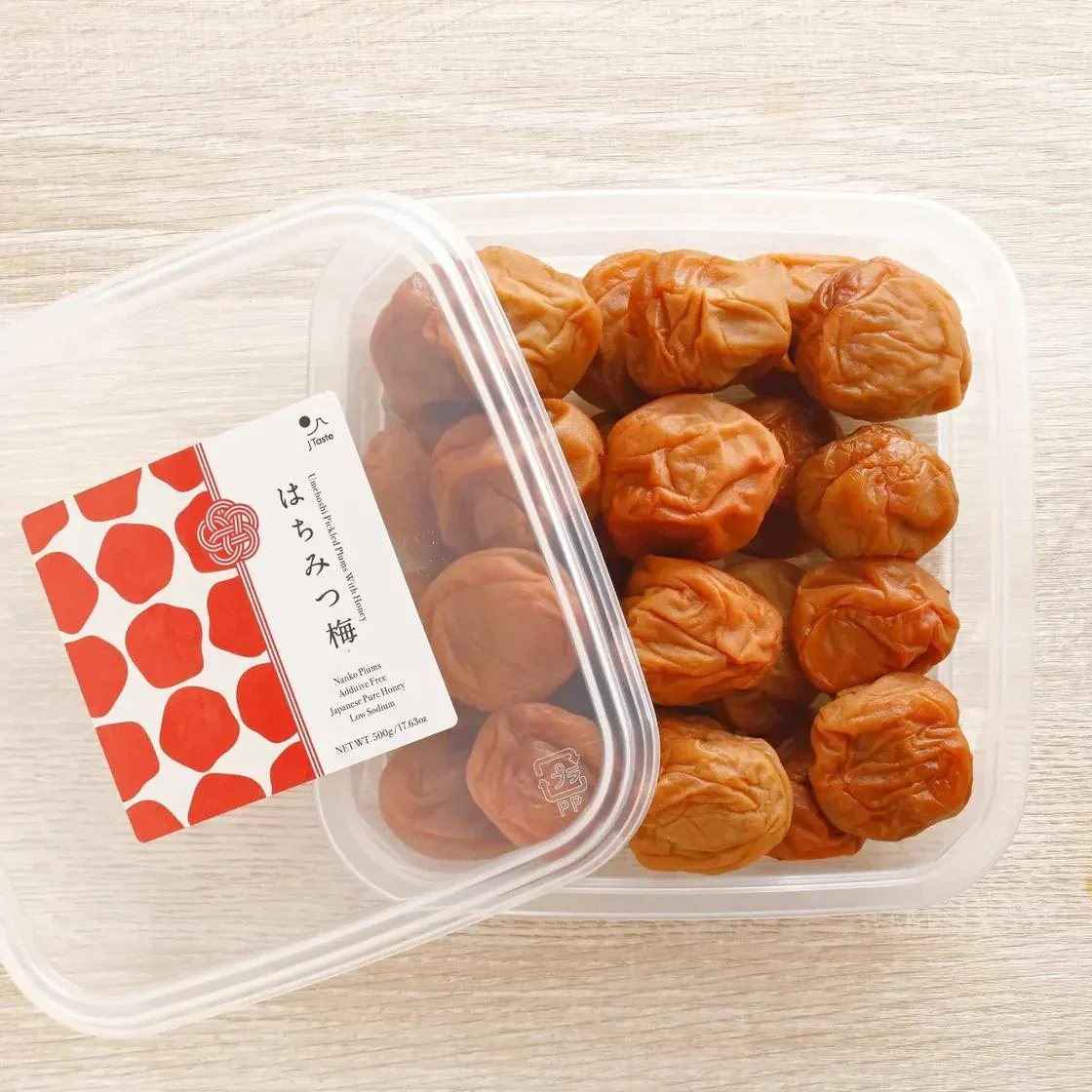J Taste Umeboshi Natural Pickled Nanko Plums With Honey 500g - Image 3