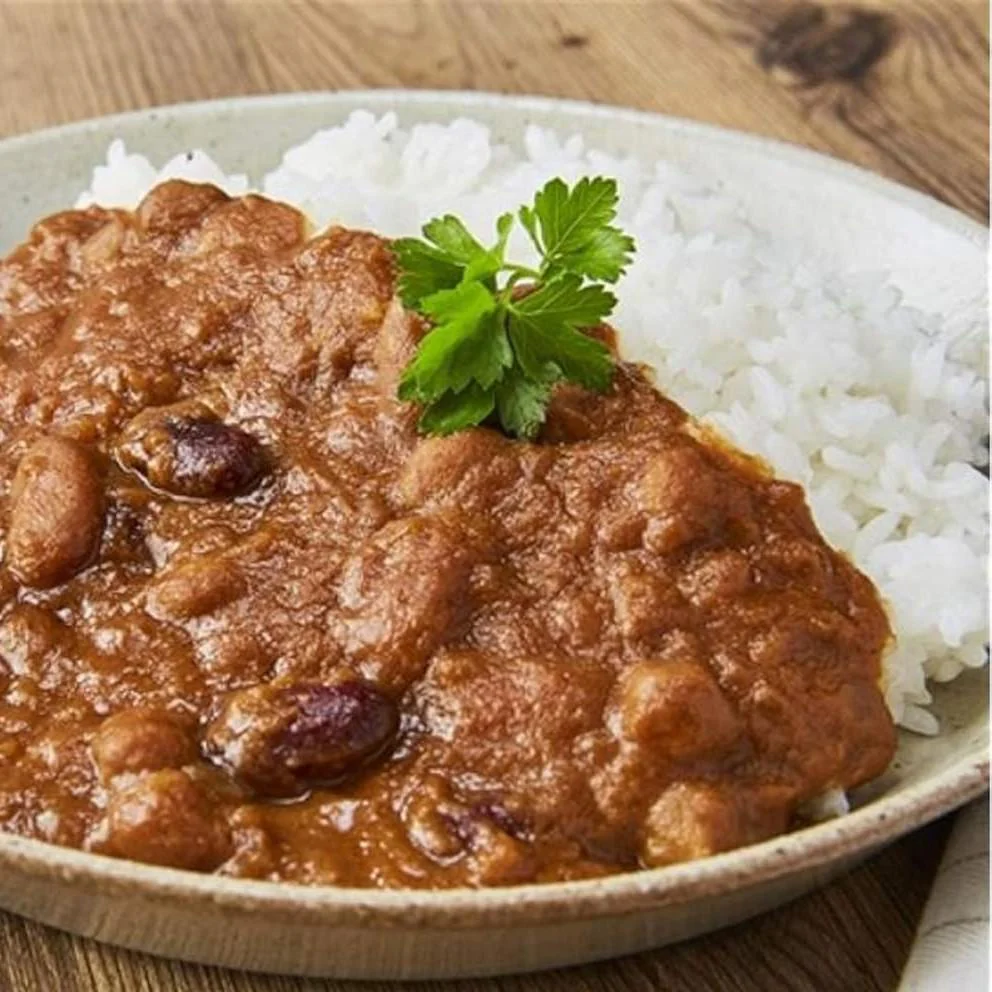 Kagome Three Bean Curry Plant-Based Vegan Instant Curry (Pack of 3) - Image 3