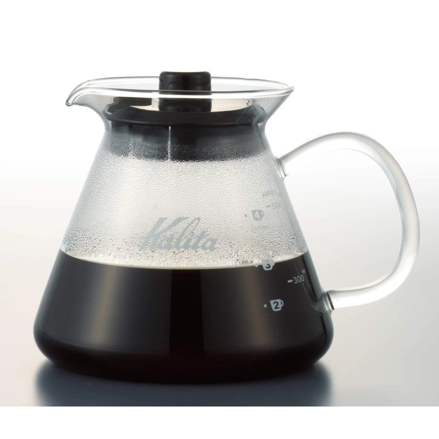 Kalita Stainless Wave Coffee Dripper + Glass Server + Paper Filters Set - Image 4