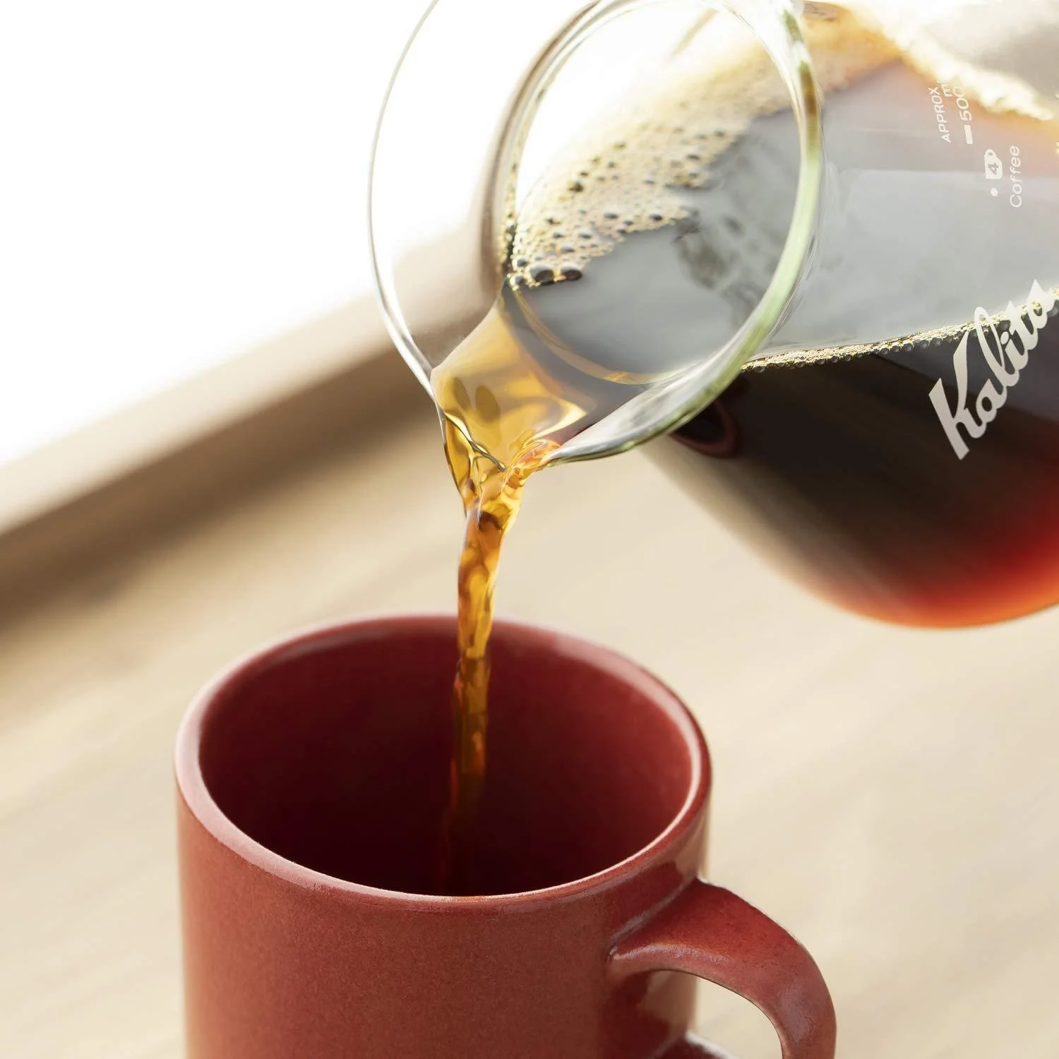 Kalita Stainless Wave Coffee Dripper + Glass Server + Paper Filters Set - Image 5