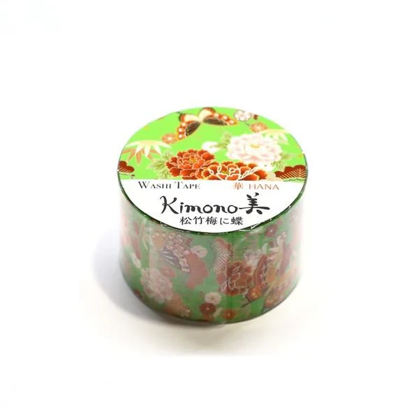 Kamiiso Kimono Washi Tape Kyoto Flowers Pattern Masking Tape - Image 3