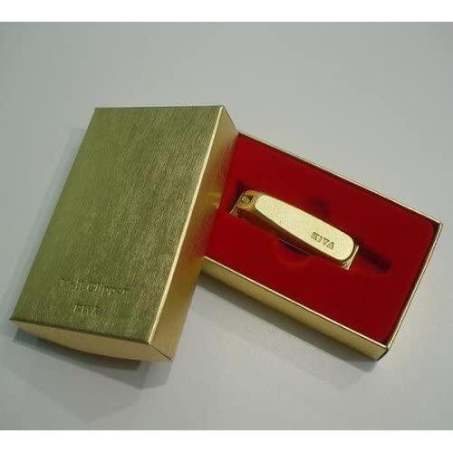 Kiya Nail Clipper Gold-Plated Steel With File & Catcher Small - Image 7