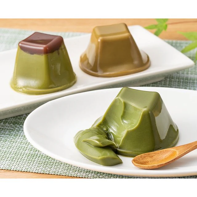 Kiyosen Uji Matcha & Hojicha Pudding Assortment 3 Flavors 6 Pieces - Image 3