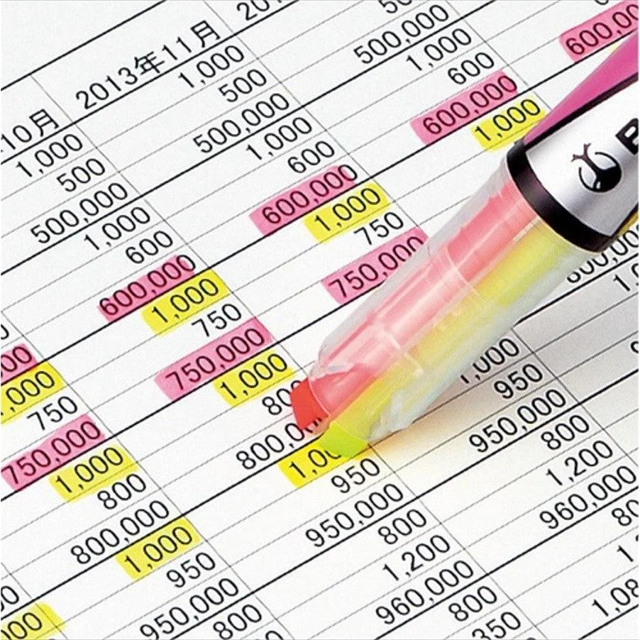 Kokuyo Beetle Tip Dual Color Highlighter Set 3 Pens (6 Soft Colors) - Image 5