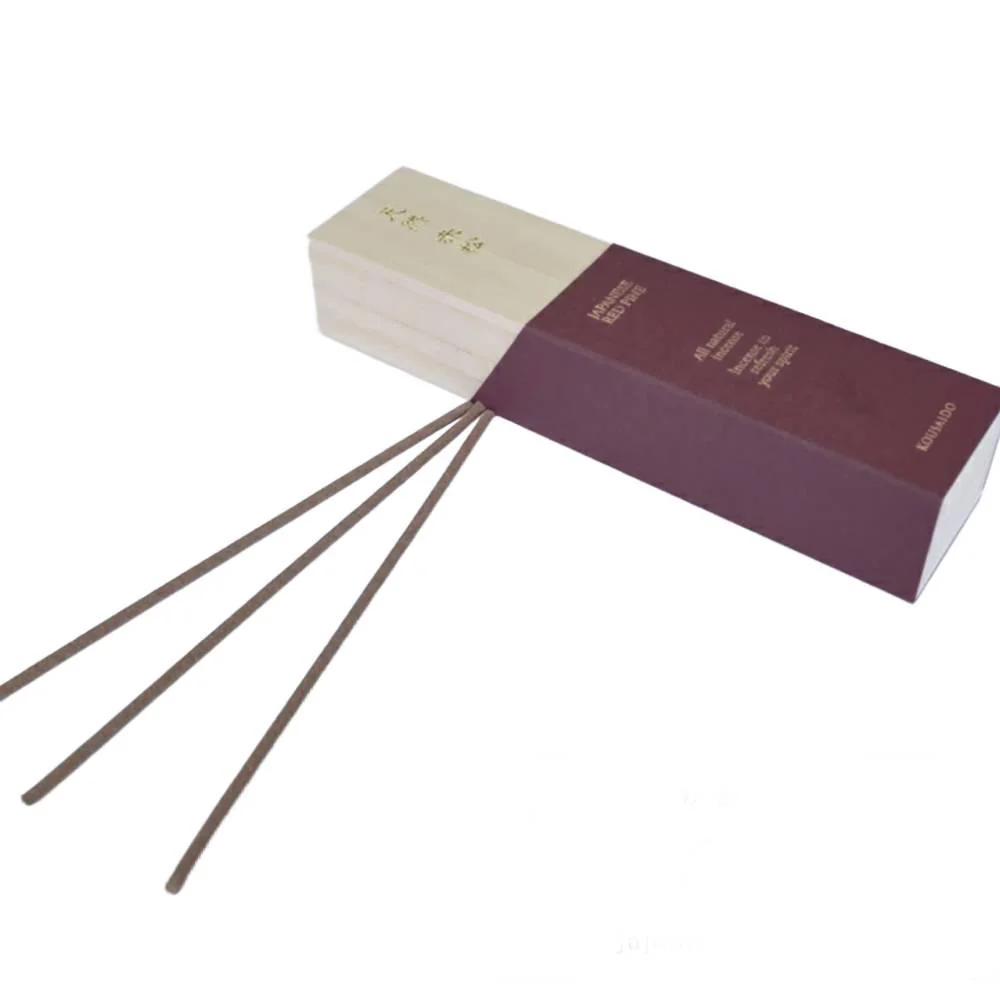 Kousaido All Natural Red Pine Incense in Wooden Box 20 Sticks - Image 2