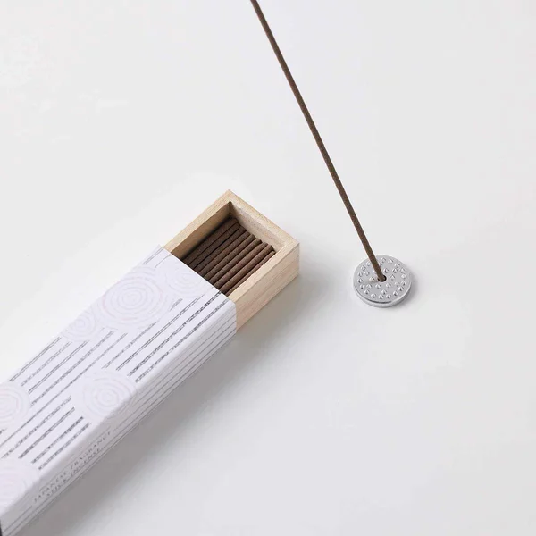 Kousaido Magnolia Incense Sticks & Holder In Wooden Box 40 ct. - Image 2