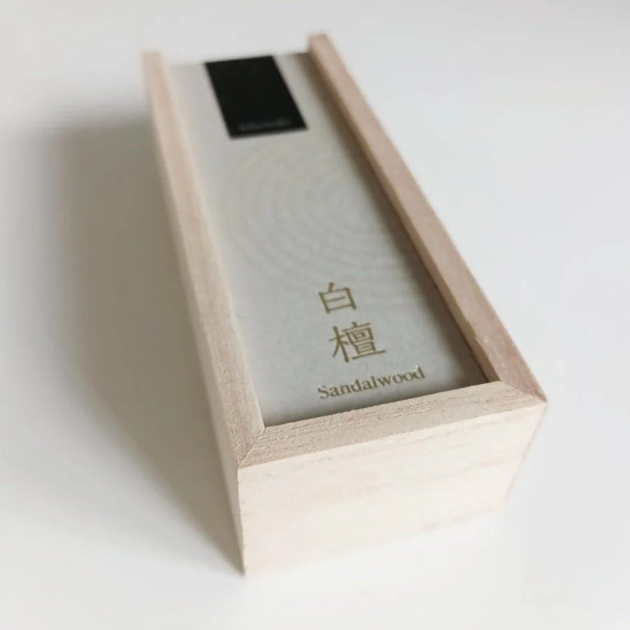 Kousaido Premium Sandalwood Incense in Elegant Wooden Box 15 Sticks - Image 4