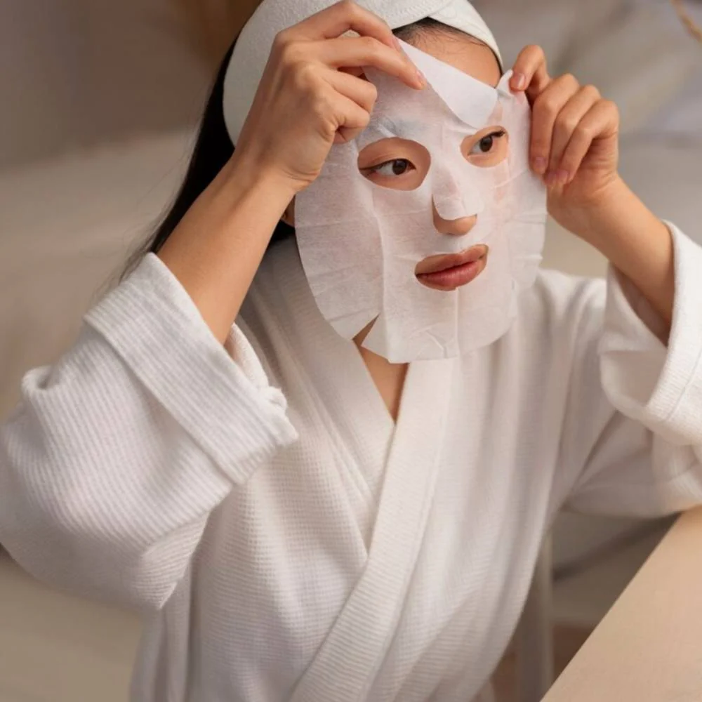 Kracie Hadabisei 3D Face Mask Super Moisturizing 4 Sheets - Image 3