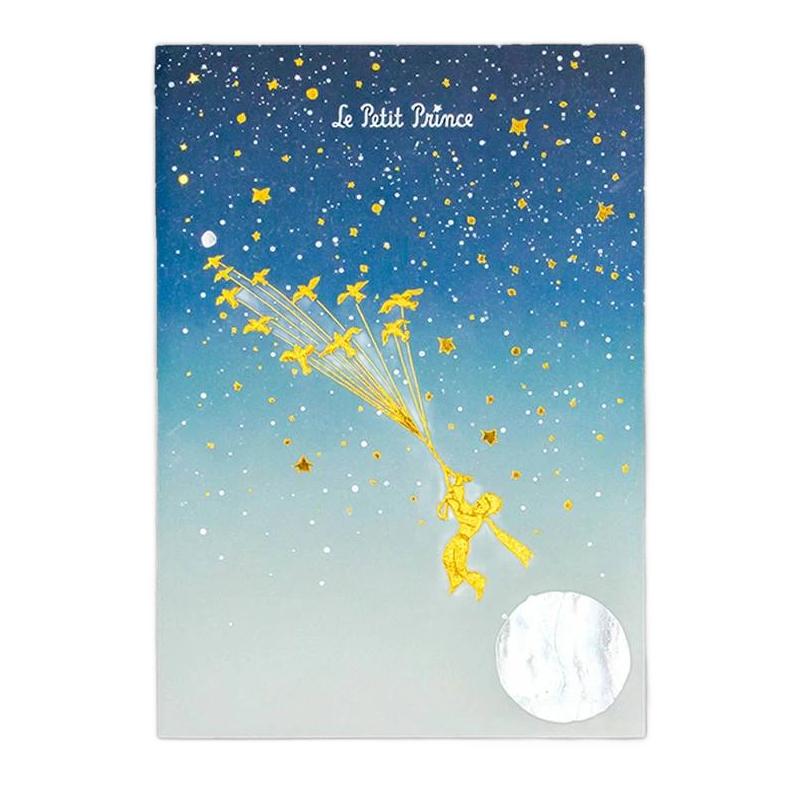 Le Petit Prince Pocket Notebook Foil Stamped Starry Design A6