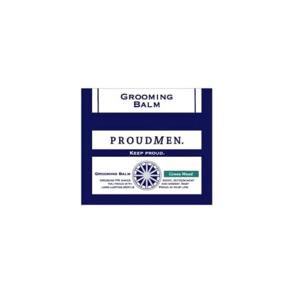 Proudmen Men's Grooming Balm Green Wood Fragrance Cream 40g - Image 7