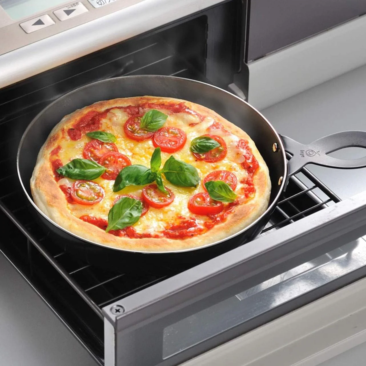 Leye Small Pizza Plate For Broiler Grill Multi-Purpose Iron Pizza Pan - Image 2