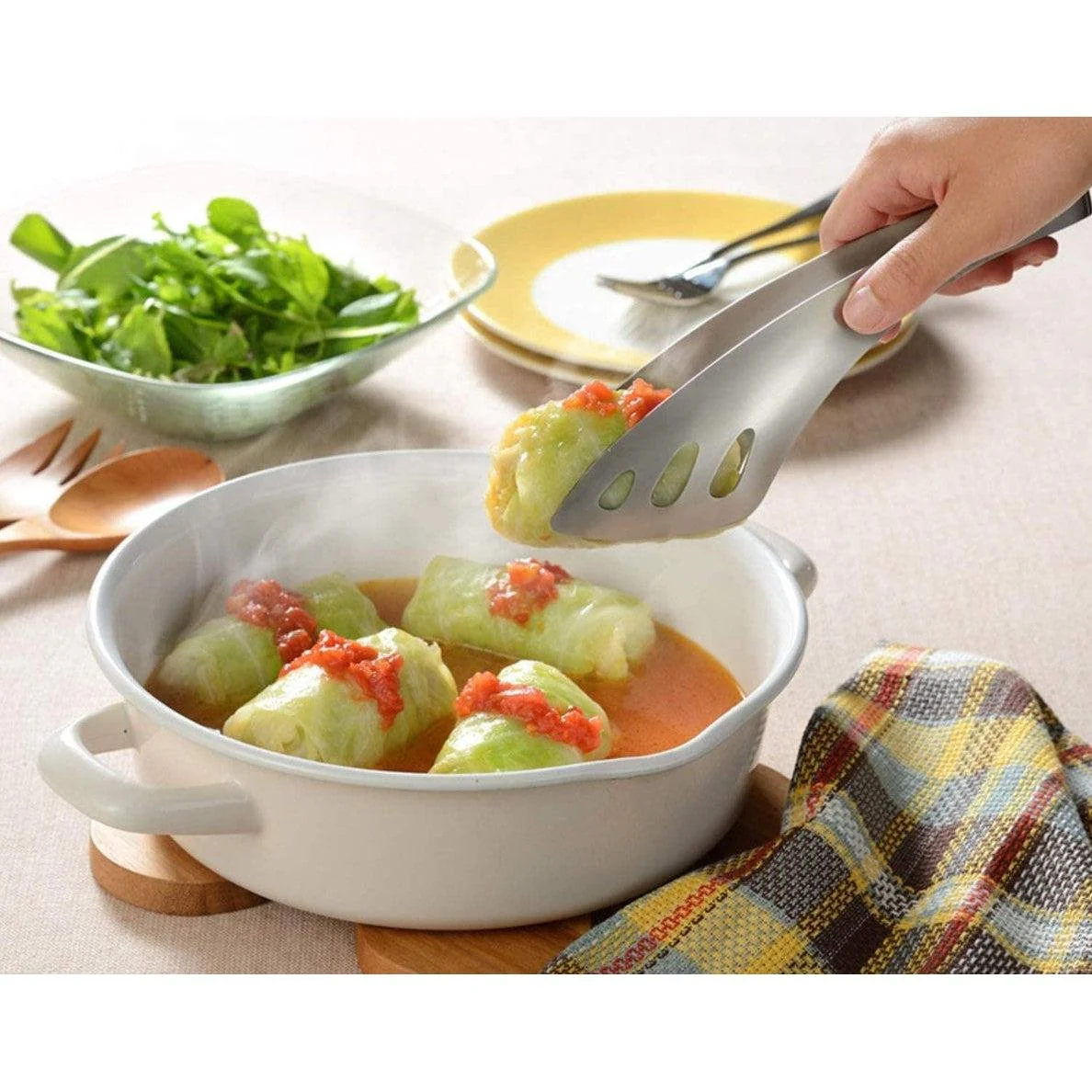 Leye Yubisaki Server Tongs Kitchen Tongs LS1514 - Image 5