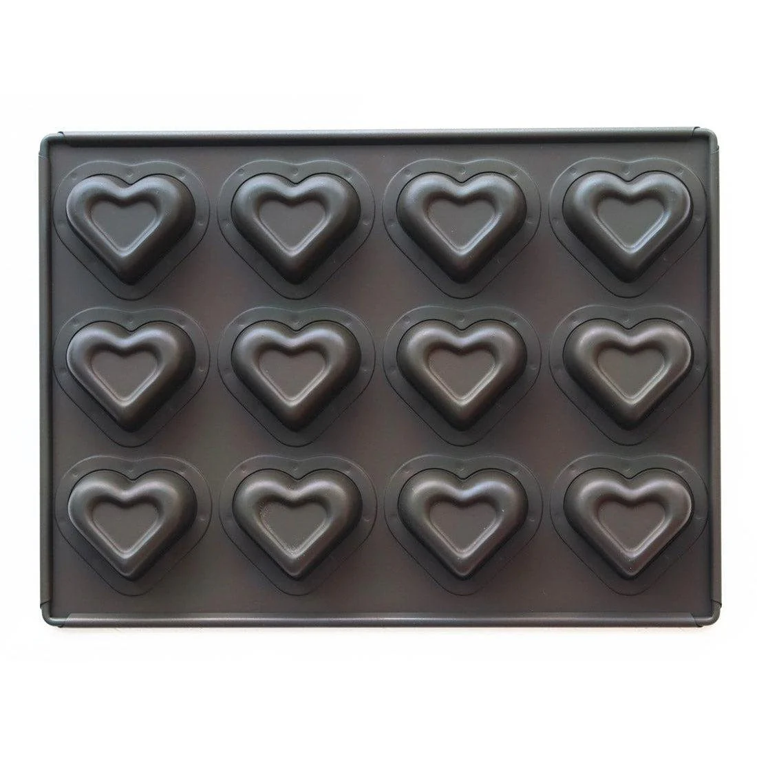 Matsunaga Double-Heart Cake Mold (Teflon-Coated Baking Mold) 12 Wells - Image 5