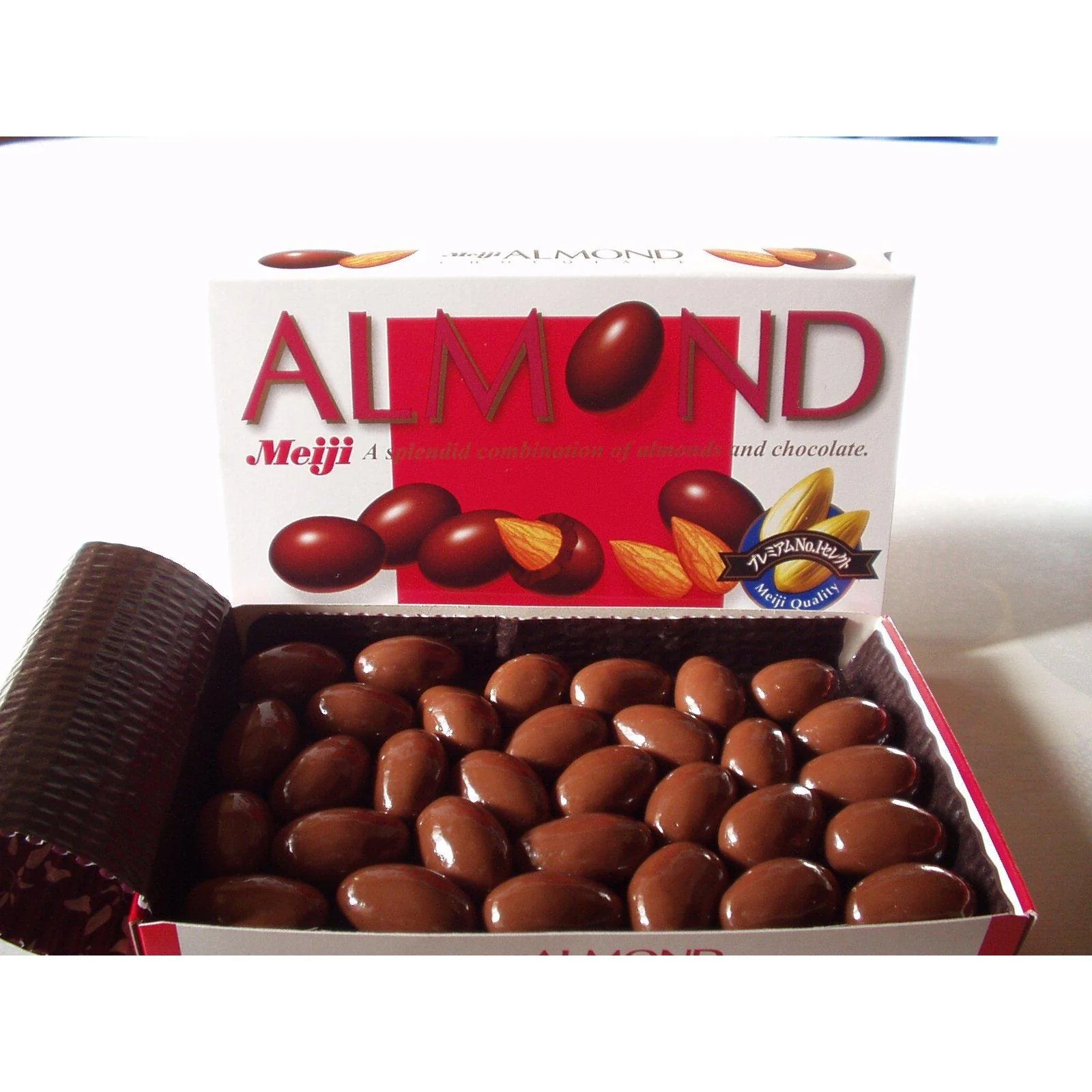 Meiji Almond Chocolate Snack Roasted Almond Milk Chocolate (Pack of 10) - Image 2