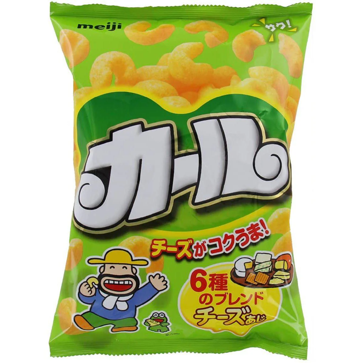 Meiji Karl Cheese Curls Corn Puff Snack (Box of 10 Bags) - Image 4