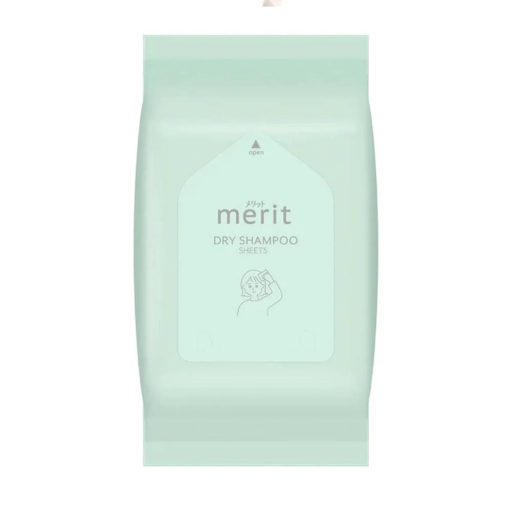 Merit Dry Shampoo Sheets Refreshing Scalp Deodorizing Wipes 12 Sheets - Image 3