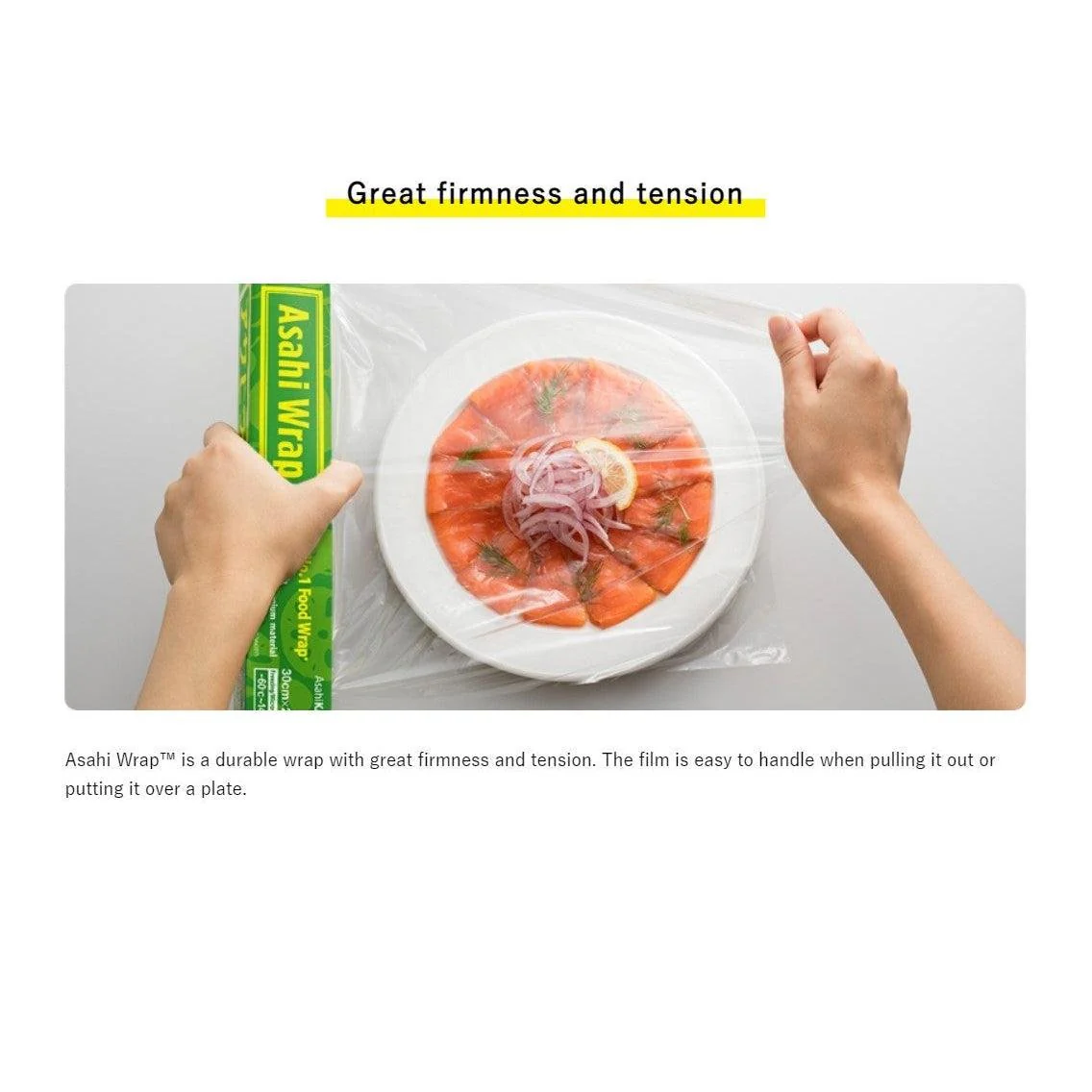 Microwaveable Cling Film Japanese Saran Plastic Wrap 15cm x 50m - Image 5