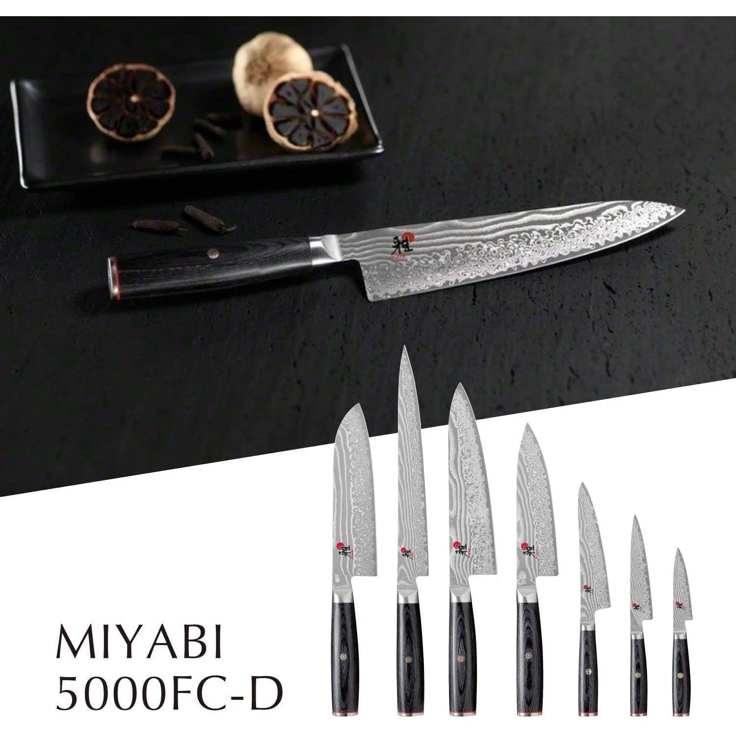 Miyabi 5000FC-D Damascus Steel Petty Knife 110mm - Image 4