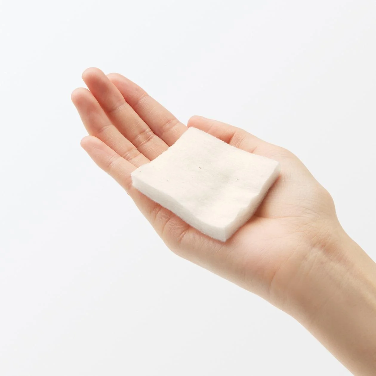 Muji Cut Cotton Ecru Unbleached Facial Cotton Pads 60x50mm 180 pcs. - Image 3