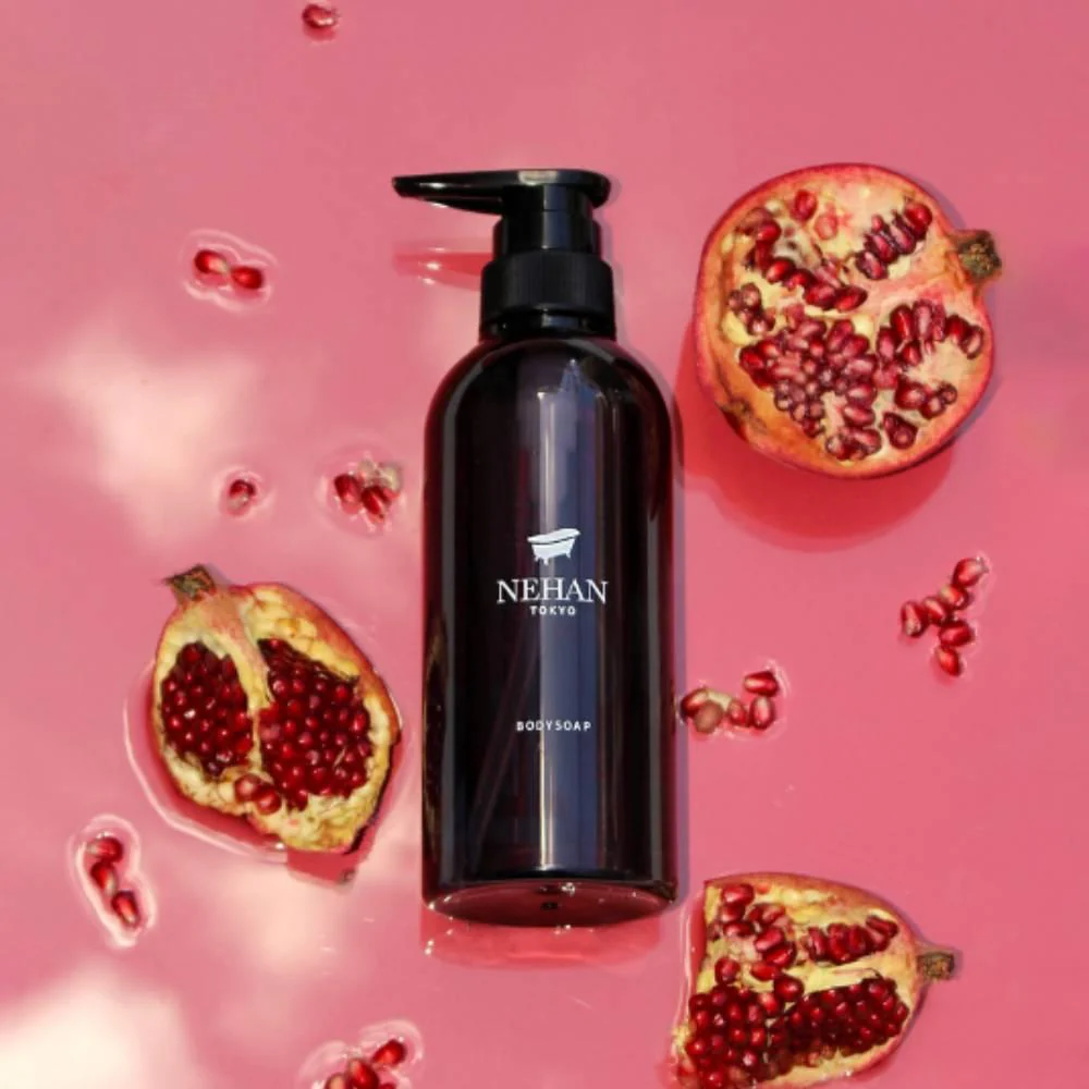 Nehan Tokyo Gentle Body Soap Refreshing Pomegranate Scent 400ml - Image 5