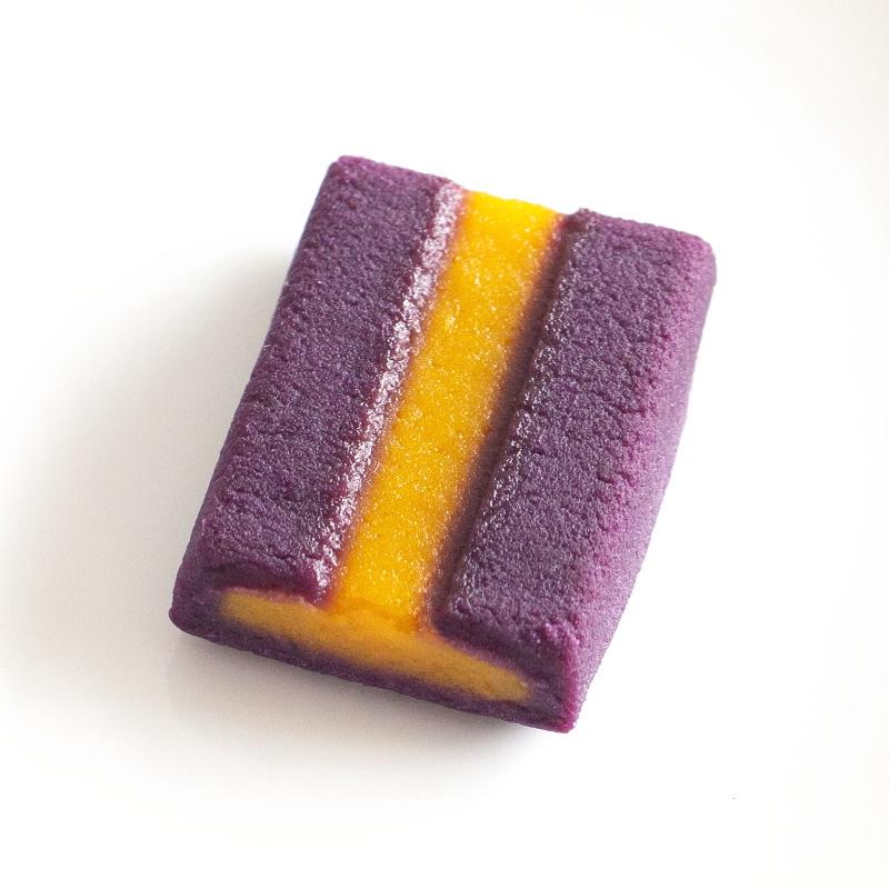 Okashi Goten Okinawan Gold & Purple Sweet Potato Bites 6 Pieces - Image 4