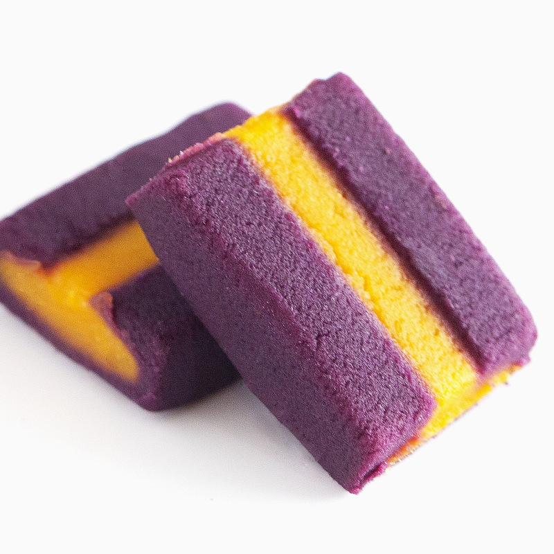 Okashi Goten Okinawan Gold & Purple Sweet Potato Bites 6 Pieces - Image 6