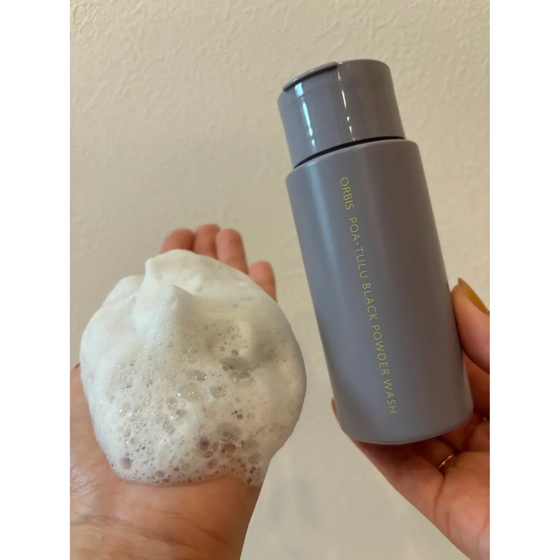 Orbis POA-TULU Foaming Black Powder Face Wash for Blackheads 50g - Image 3
